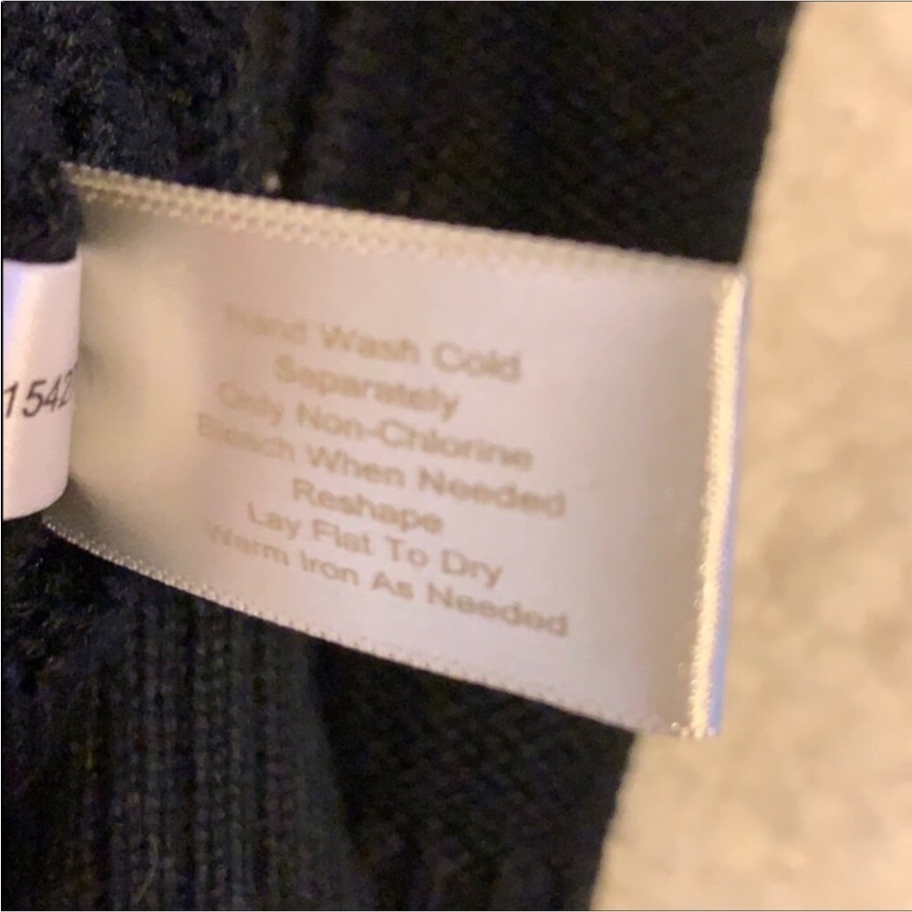Boston Proper lightweight cardigan sweater with zipper closure Black Size Small - Picture 9 of 9